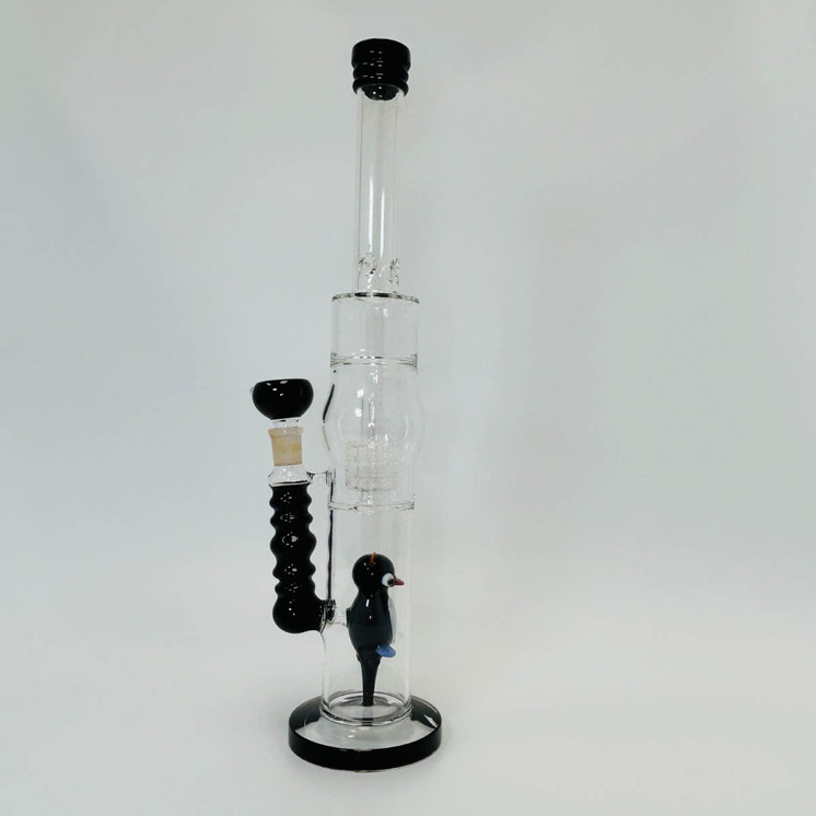 Waterpipe 18 Inch - Straight With Double Perc