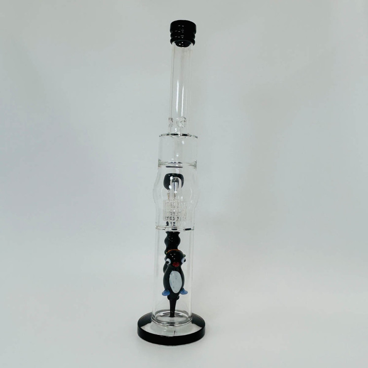 Waterpipe 18 Inch - Straight With Double Perc