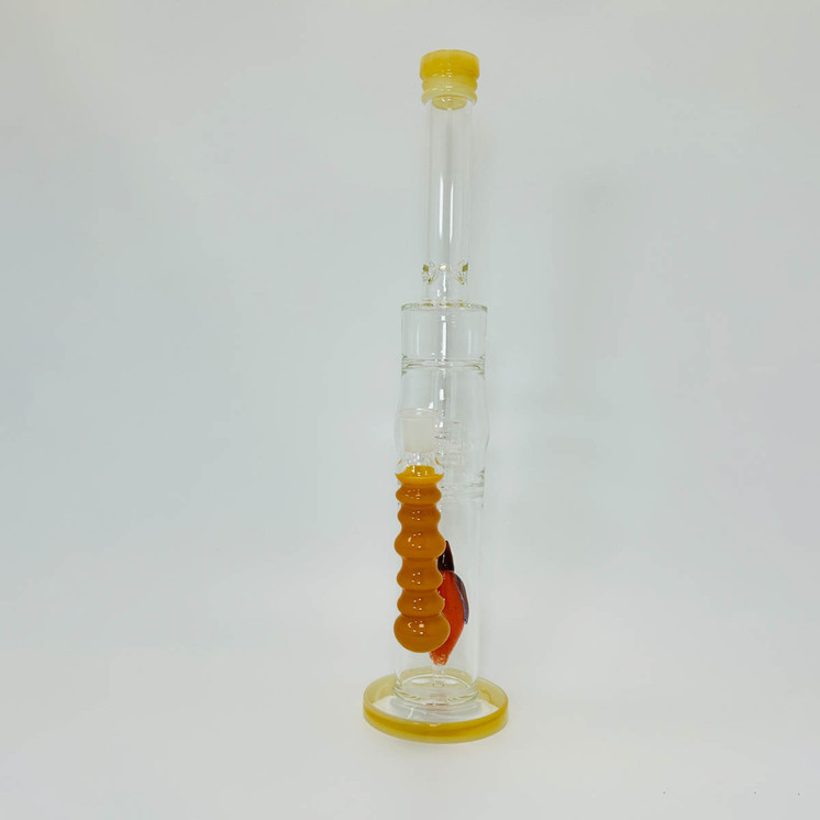 Waterpipe 18 Inch - Straight With Double Perc