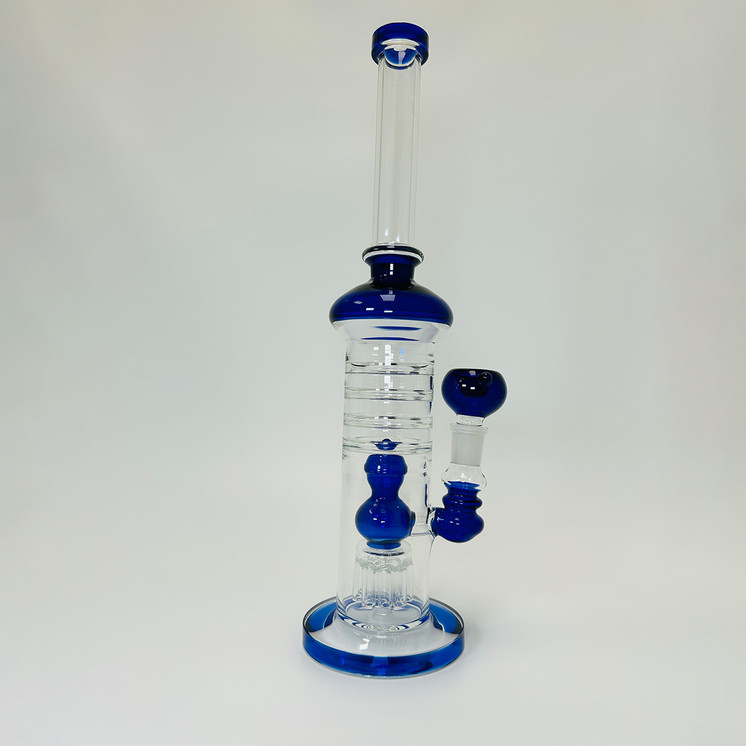 Waterpipe 16 Inch - Straight With Shower Head 8 Arm Tree Perc