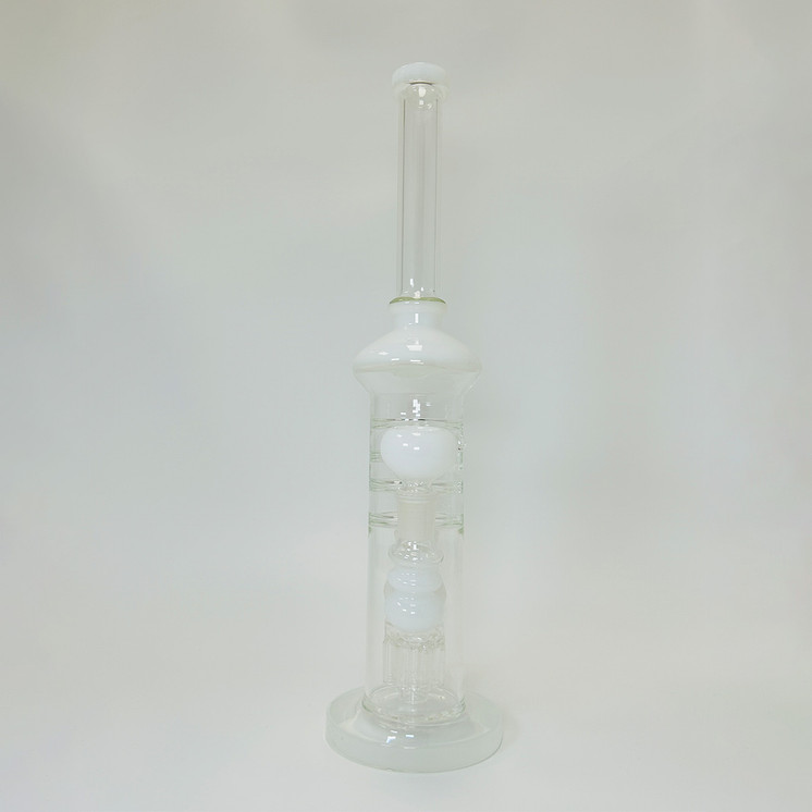 Waterpipe 16 Inch - Straight With Shower Head 8 Arm Tree Perc
