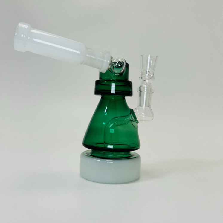 Waterpipe 6 Inch - Removable Mouthpiece With Showerhead Perc-Green