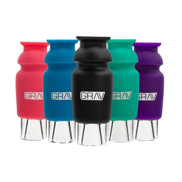 Grav Silicone-Capped Glass Crutch - 10 Pieces Per Pack