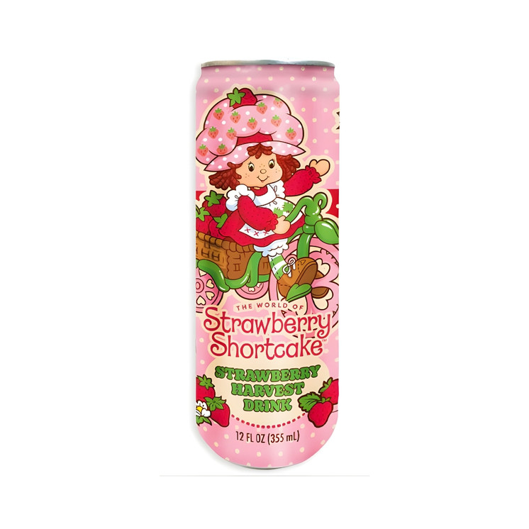EXOTIC DRINK STRAWBERRY SHORTCAKE 12oz. CAN STRAWBERRY HARVEST DRINK