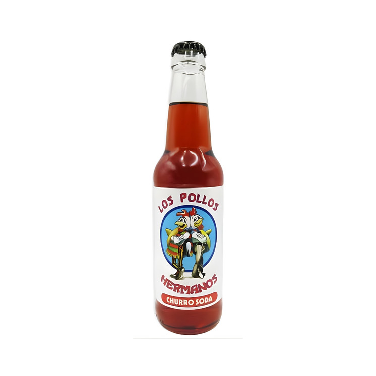 EXOTIC SODA BREAKING BAD 12oz. BOTTLE LOS POLLOS HERMANOS CHURROS SODA