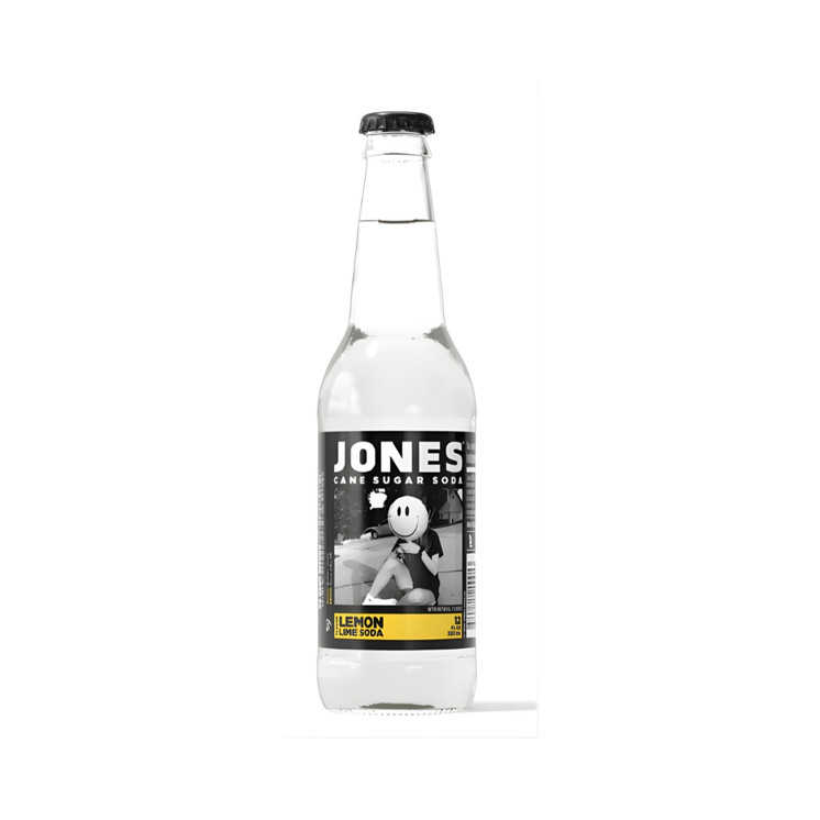 Jones Cane Sugar Soda 12oz Glass Bottle Lemon Lime, Grape, Pineapple Cream & Watermelon