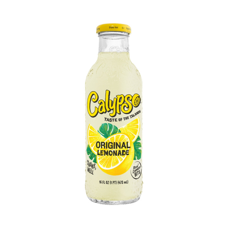 EXOTIC DRINK CALYPSO 16oz Glass Bottle Premium Fruit Lemonade
