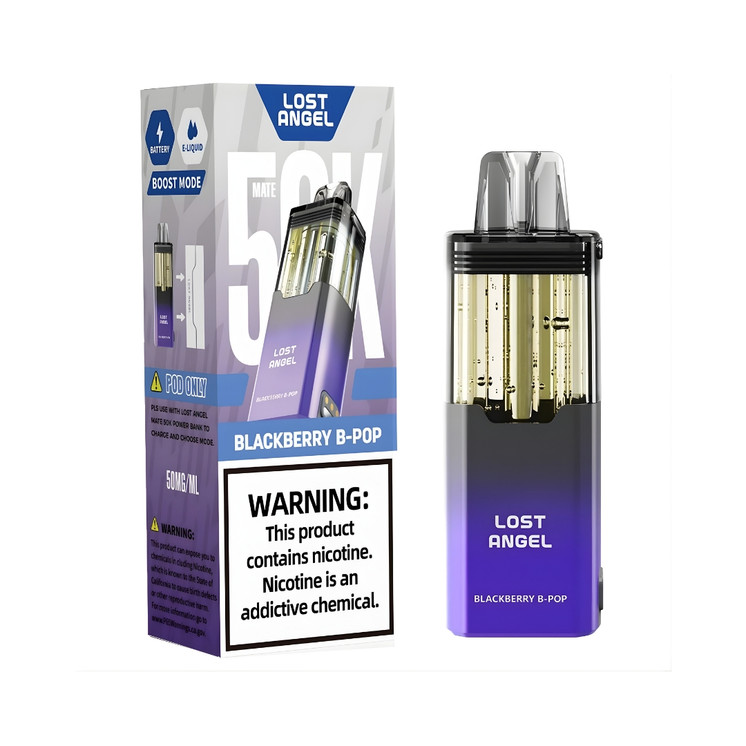 Lost Angel Mate 50K Puffs Disposable Vape Pod Rechargeable High-Capacity Device
