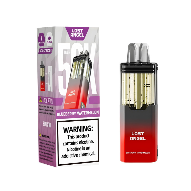 Lost Angel Mate 50K Puffs Disposable Vape Pod Rechargeable High-Capacity Device