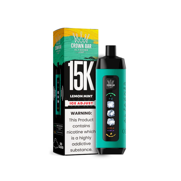 AL Fakher Crown Bar 15000 Puffs Disposable Vape with Ice Adjust