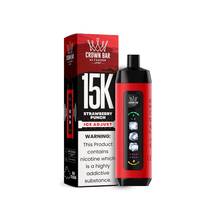 AL Fakher Crown Bar 15000 Puffs Disposable Vape with Ice Adjust