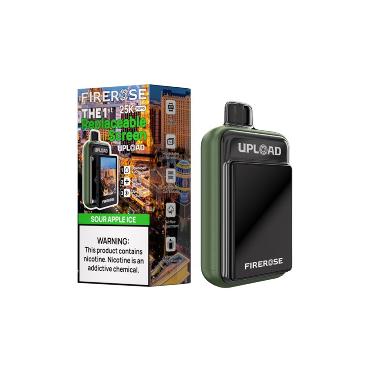 FIREROSE Upload 25000 Puffs Disposable Vape with Replaceable Screen