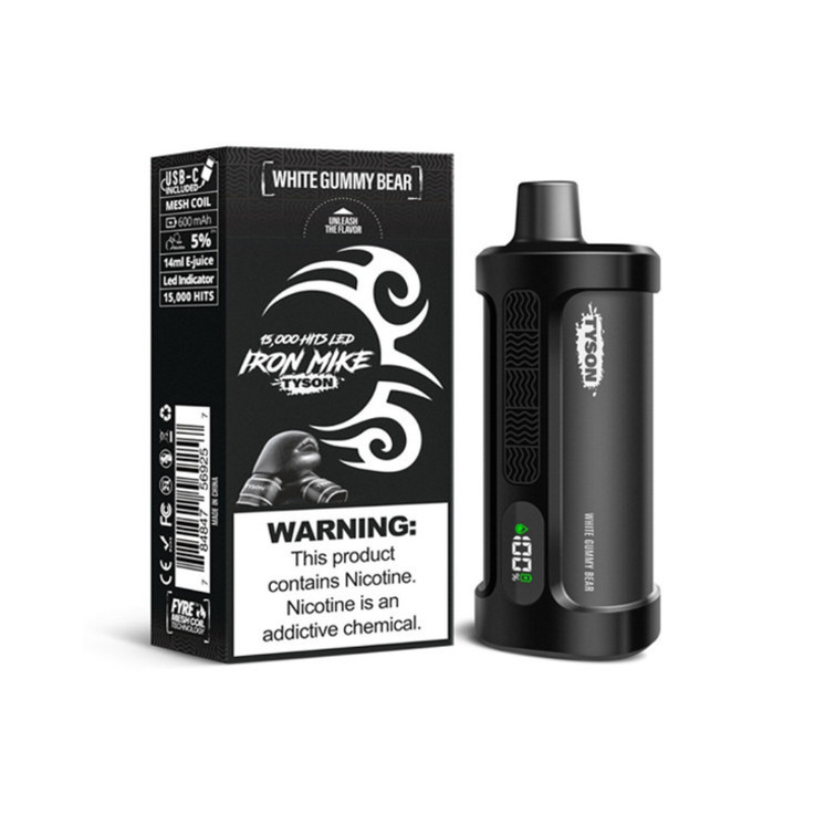 TYSON IRON MIKE 15000 Hits Rechargeable Disposable Vape