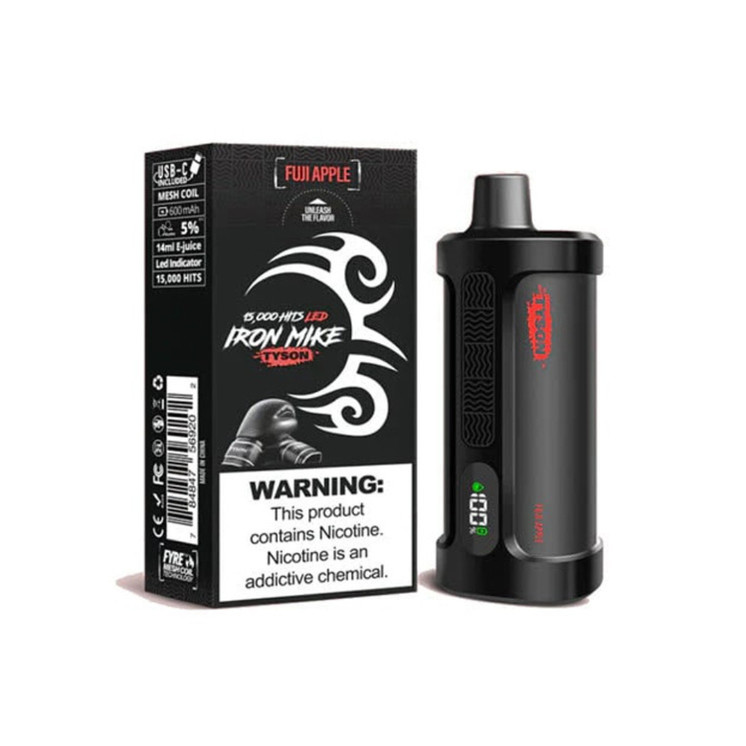 TYSON IRON MIKE 15000 Hits Rechargeable Disposable Vape