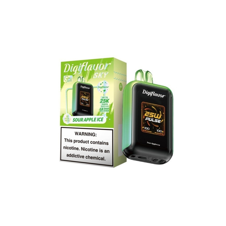 Geek Bar Digiflavor SKY 25000 Puffs Disposable Vape Sour Apple Ice