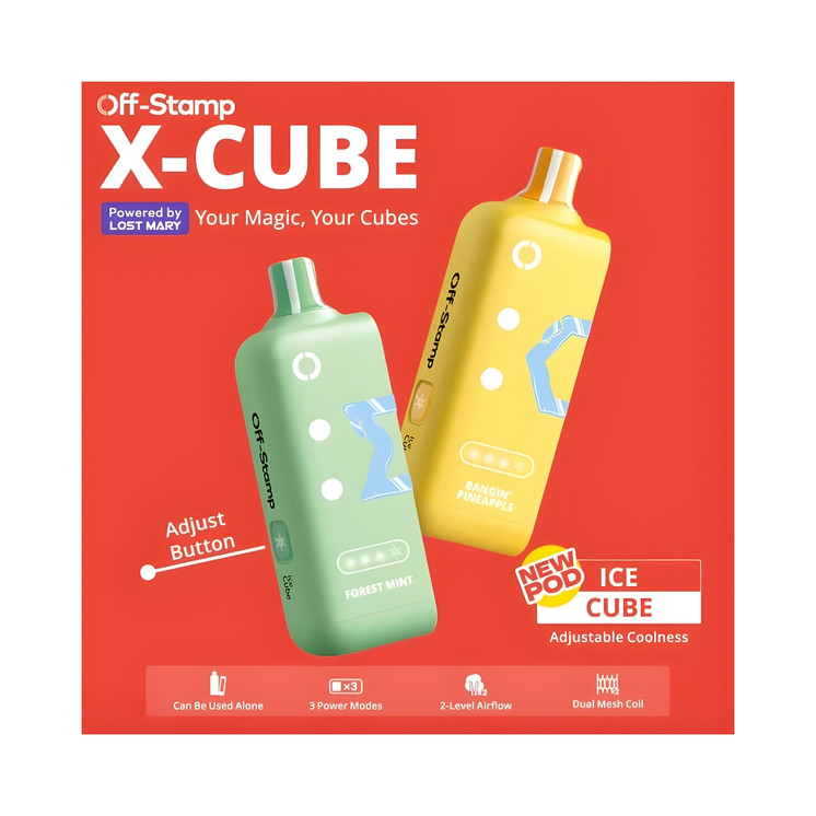 OFF STAMP X-CUBE 25000 Puffs Disposable Pod  Ice Series with Adjustable Coolness