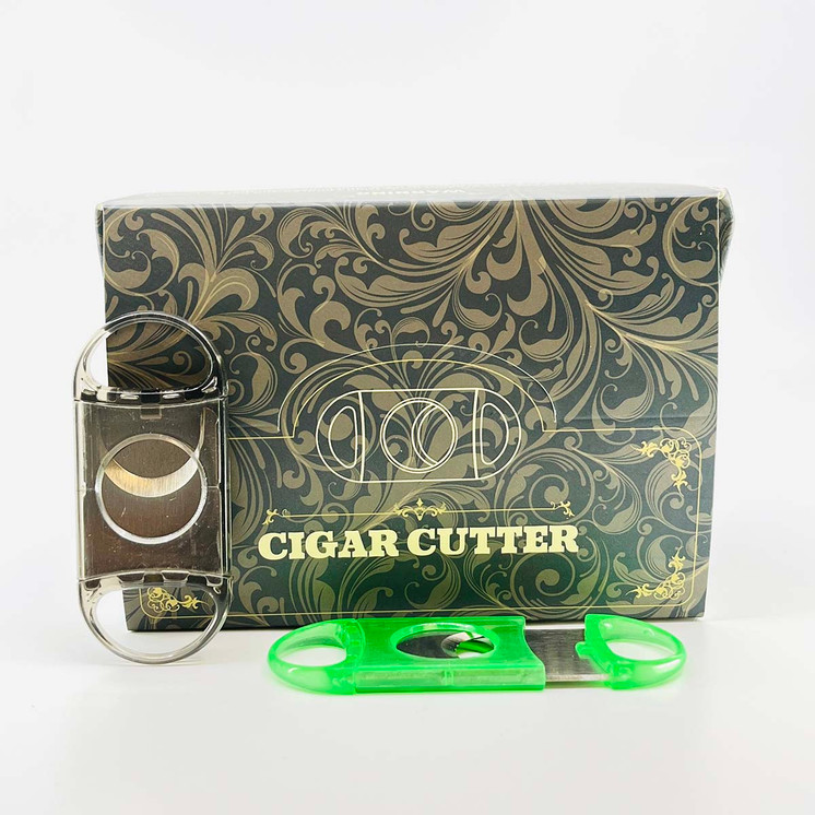 Cigar Cutter Double Bladed - 12 Count Per Display - Assorted Colors