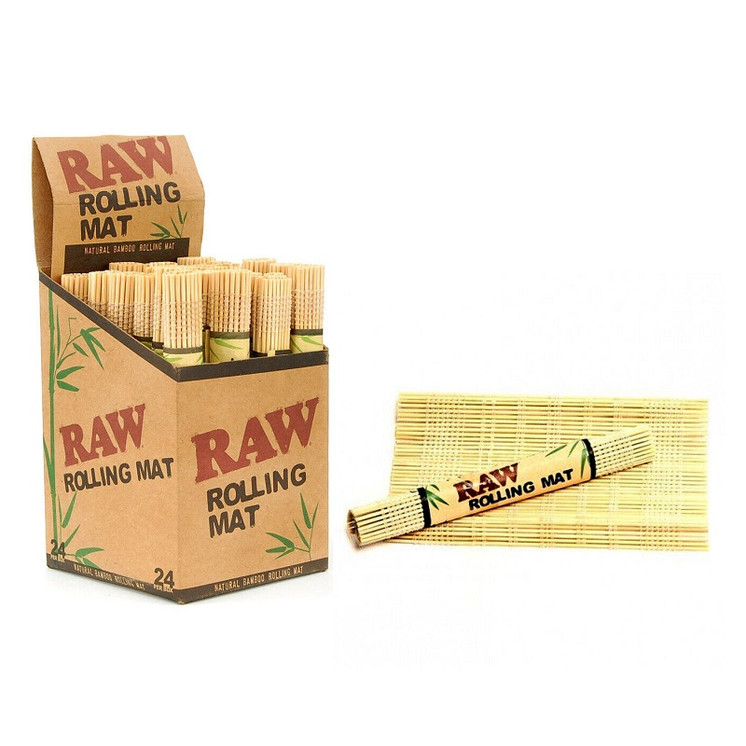 Raw Bamboo Rolling Mat - 24 Counts Per Box