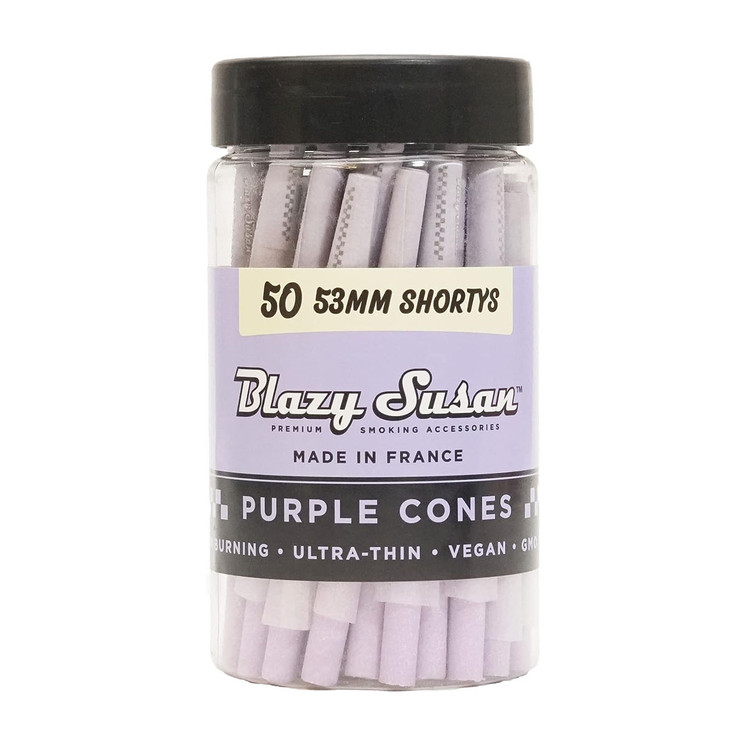 Blazy Susan Rolling Cones - 53mm Shortys - 50 Counts Per Jar