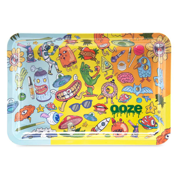 Ooze Rolling Tray Metal - 4.5 Inches X 7 Inches - Small 