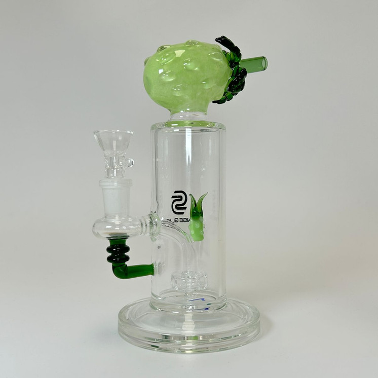 Sense Glass 7 Inch Waterpipe - Pineapple With Matrix Perc - Price Per Piece