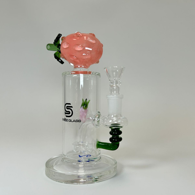 Sense Glass 7 Inch Waterpipe - Pineapple With Matrix Perc - Price Per Piece