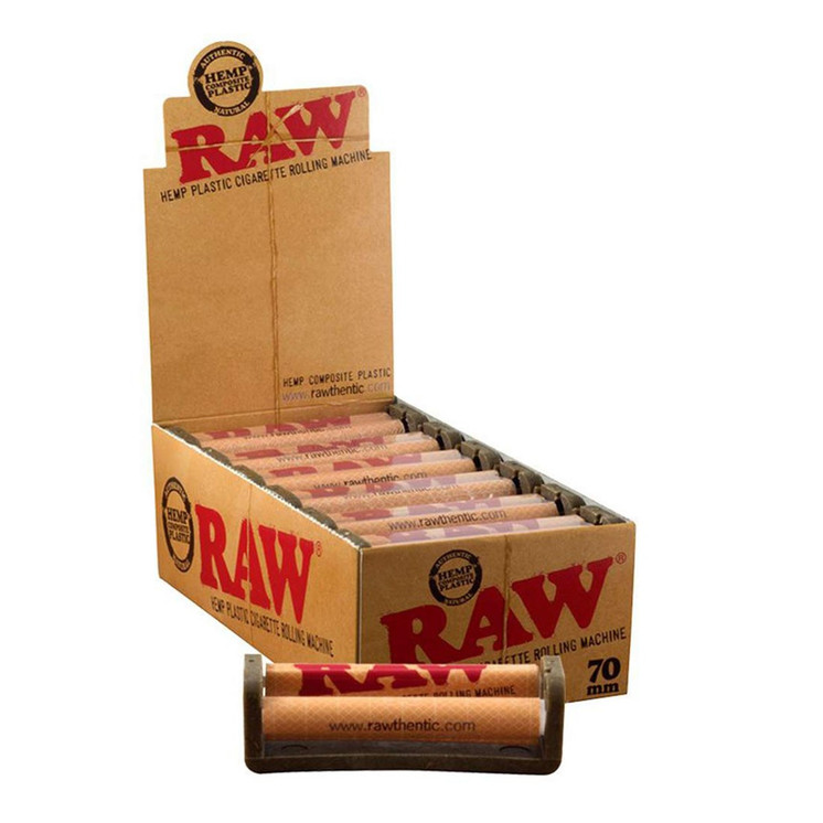 Raw Hemp Plastic Cigarette Rolling Machine - 12 Rollers Per Box