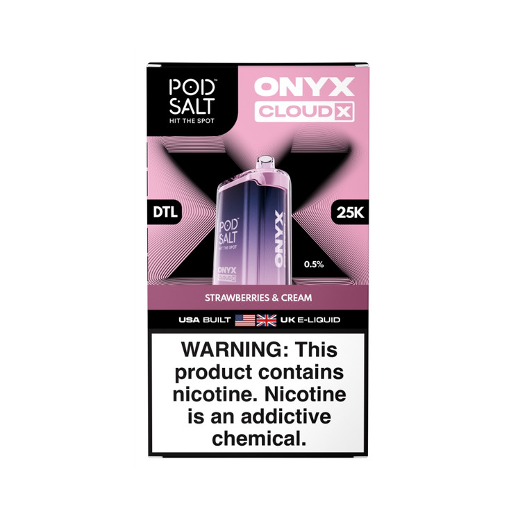 PODSALT ONYX CLOUD X 25000 Puffs DISPOSABLE DTL 0.5%