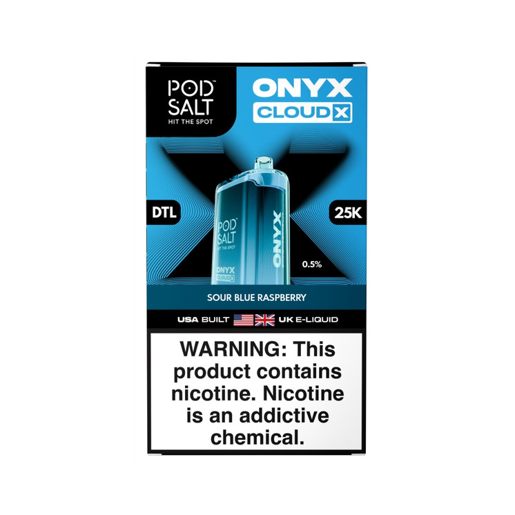 PODSALT ONYX CLOUD X 25000 Puffs DISPOSABLE DTL 0.5%