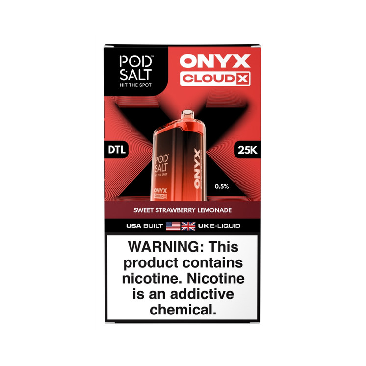 PODSALT ONYX CLOUD X 25000 Puffs DISPOSABLE DTL 0.5%