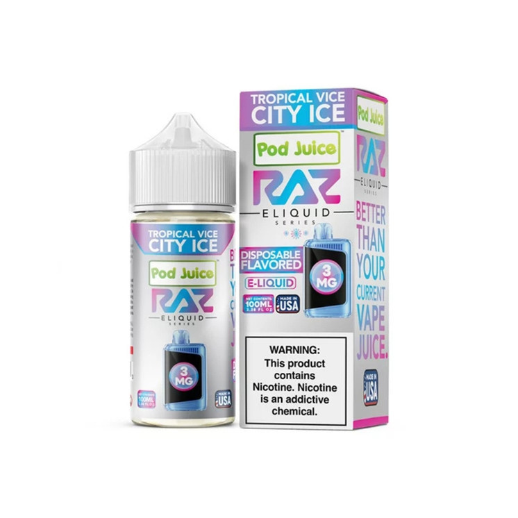 Pod Juice RAZ E-Liquid 100ml 3mg – Premium Vape Juice Collection