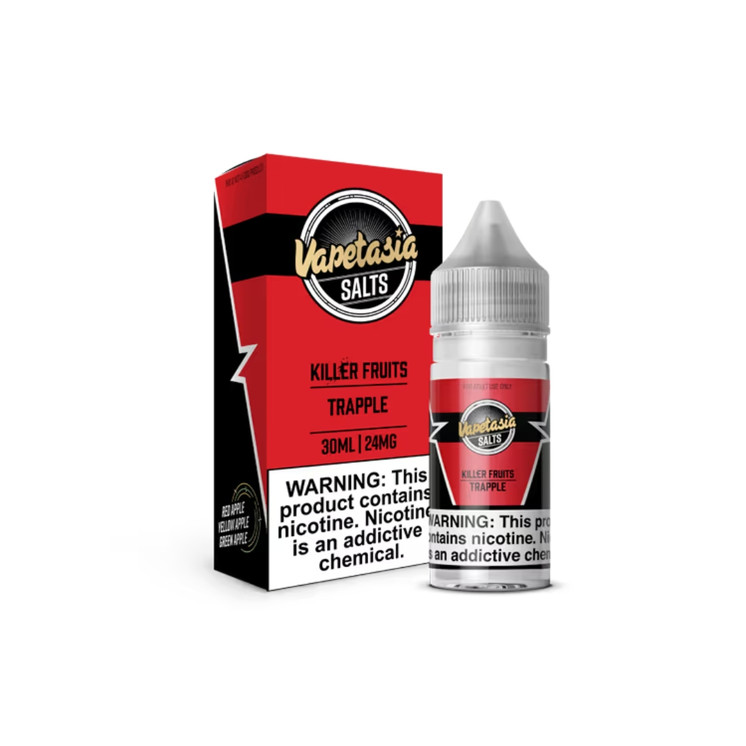 Vapetasia Salts TFN Killer Fruits E-Juice 30ml – Blue Razz, Pango, Straw Guaw, Trapple | 24mg & 48mg