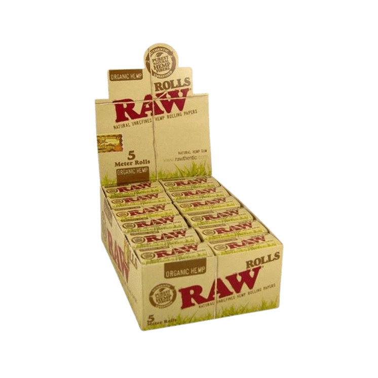 Raw Organic Hemp Rolls 5 Meter Rolling Papers