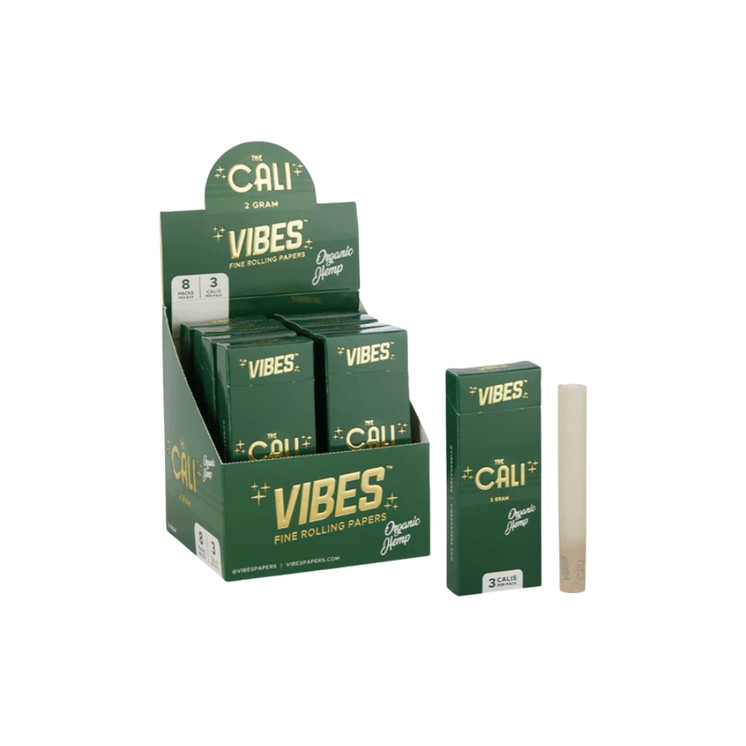 VIBES The Cali 3 Gram Pre Rolled Cones Hemp 24 Packs Box