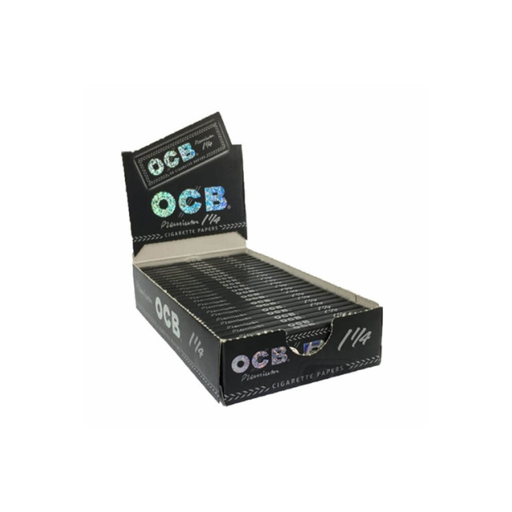 Ocb Premium Ultra Thin Paper 1 1/4 Size - 24 Pack Per Box