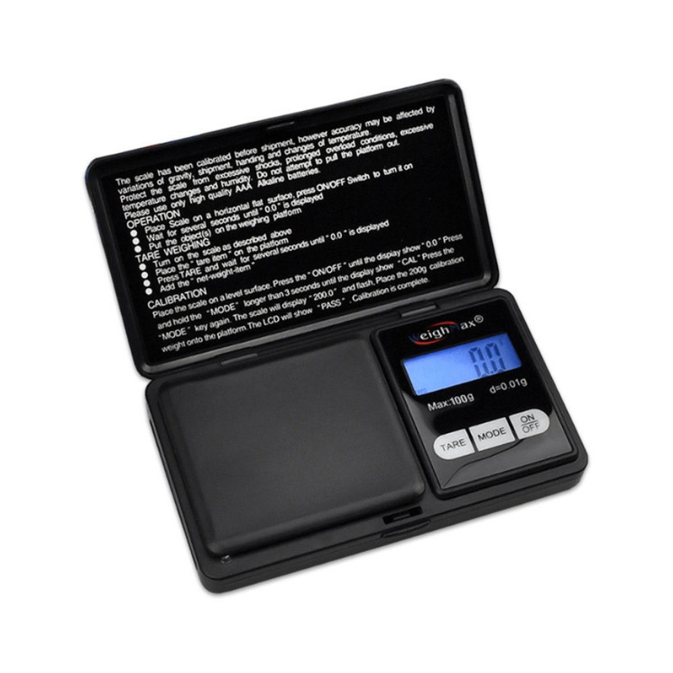 WeighMax W-SM100 Digital Pocket Scale 100g x 0.01g Precision Scale