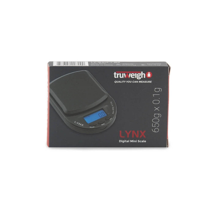 Truweigh Lynx Mini Digital Scale 650g x 0.1g Black