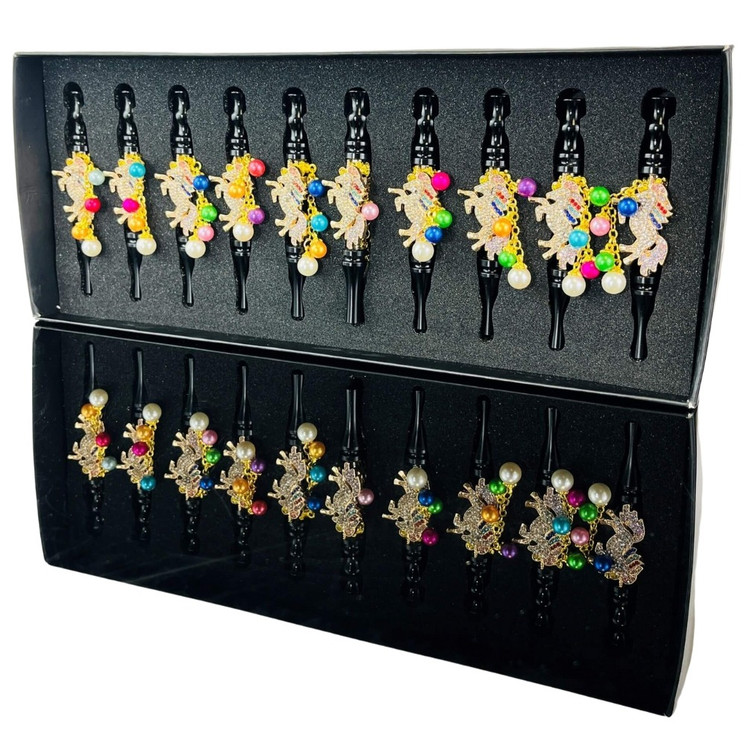 Fancy Handpipe or Chillum Metal - 10 Pieces Per Display - Assorted