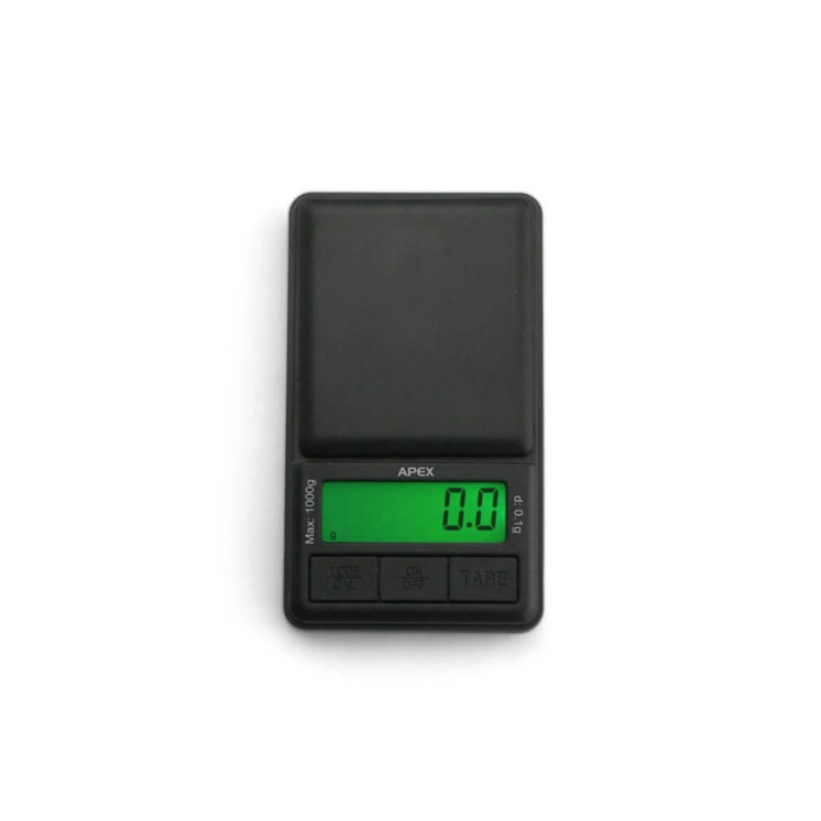 Truweigh Apex Mini Digital Scale 1000g x 0.01g Precision Pocket Scale – Black