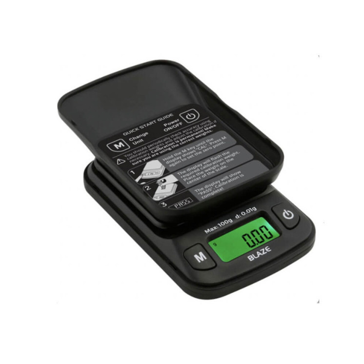 Truweigh Blaze Mini Digital Scale 100g x 0.01g Precision Pocket Scale – Black