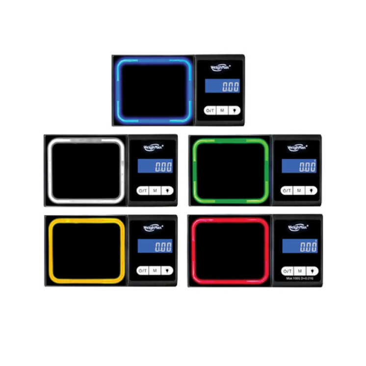 WeighMax Luminx LED Pocket Scale 1000g x 0.1g Assorted Colors