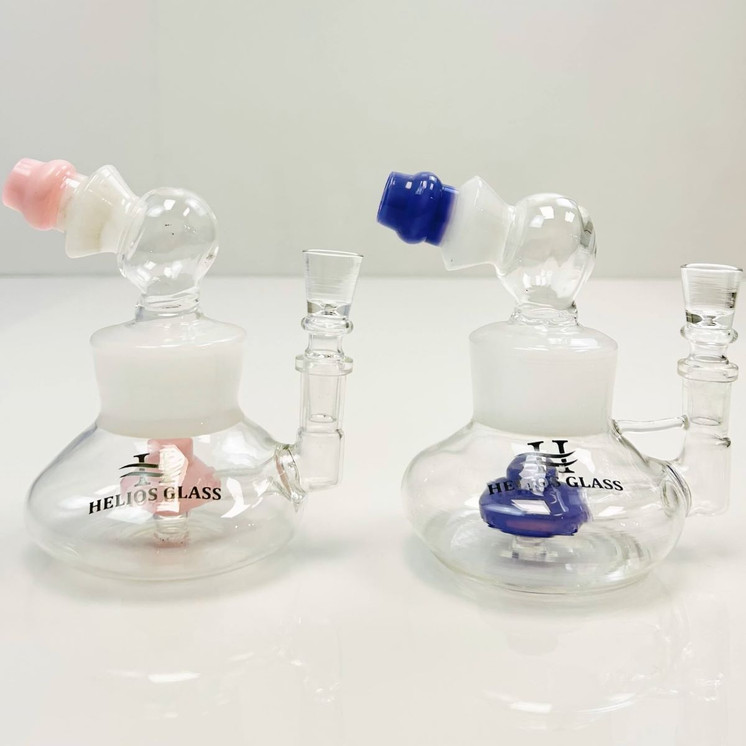 Waterpipe - 5" Inch - Helios Glass With Ufo Perc 