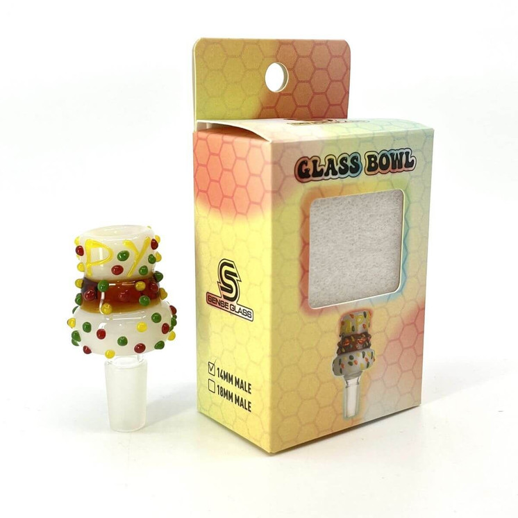 Sense Glass Bowl 14mm Male-soap dispenser shape-birthday cake