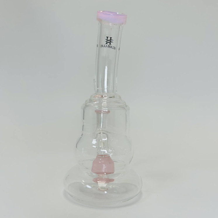 Helios Glass Waterpipe - 7" Inch - Bent Neck With Ball Showerhead Perc