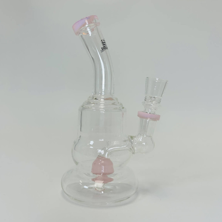 Helios Glass Waterpipe - 7" Inch - Bent Neck With Ball Showerhead Perc