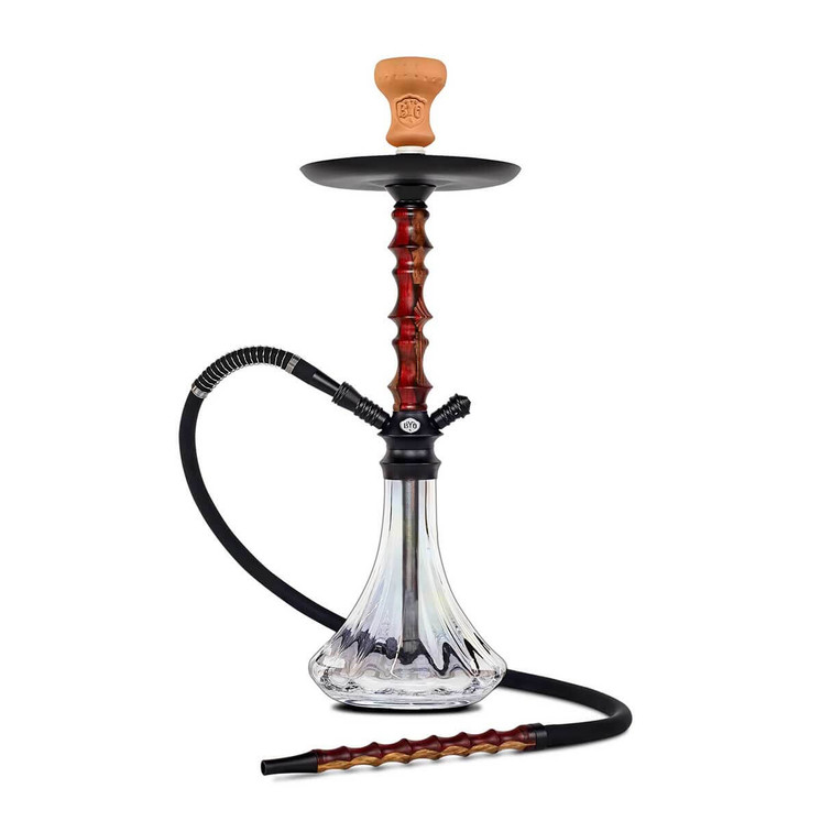 Byo Zilla Hookah 24 Inch - 1 Hose - Resinwood - CK5022-red color