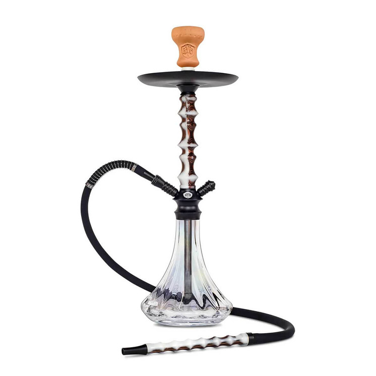 Byo Zilla Hookah 24 Inch - 1 Hose - Resinwood - CK5022-white color