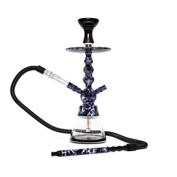 Byo Hookah Toker 16 Inch - 1 Hose - CK5029-SKULLS