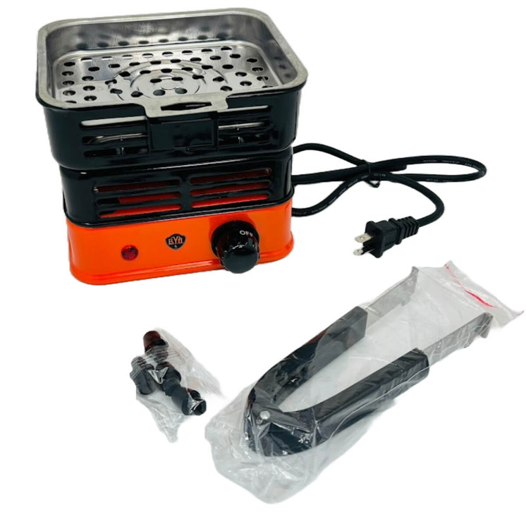 Byo Heavy Duty Hookah Charcoal Burner - 1000W - CB3-Orange