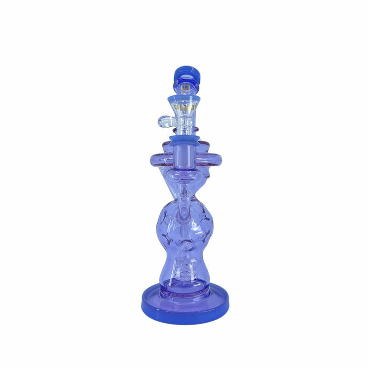 Aleaf the Orbit Waterpipe Recycler 9" Inch With Matric Perc --purple color